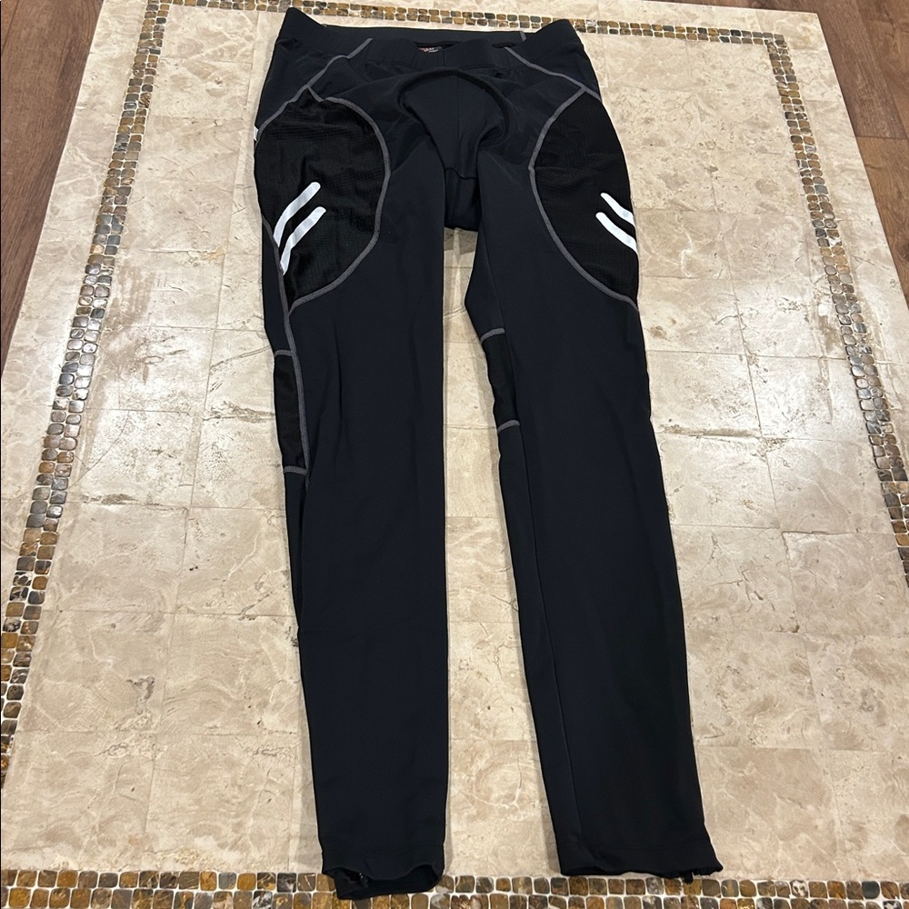 Sports Gear Riding /Mountain Bike‎ Pants With 3D Silicone Cushion Reflective L